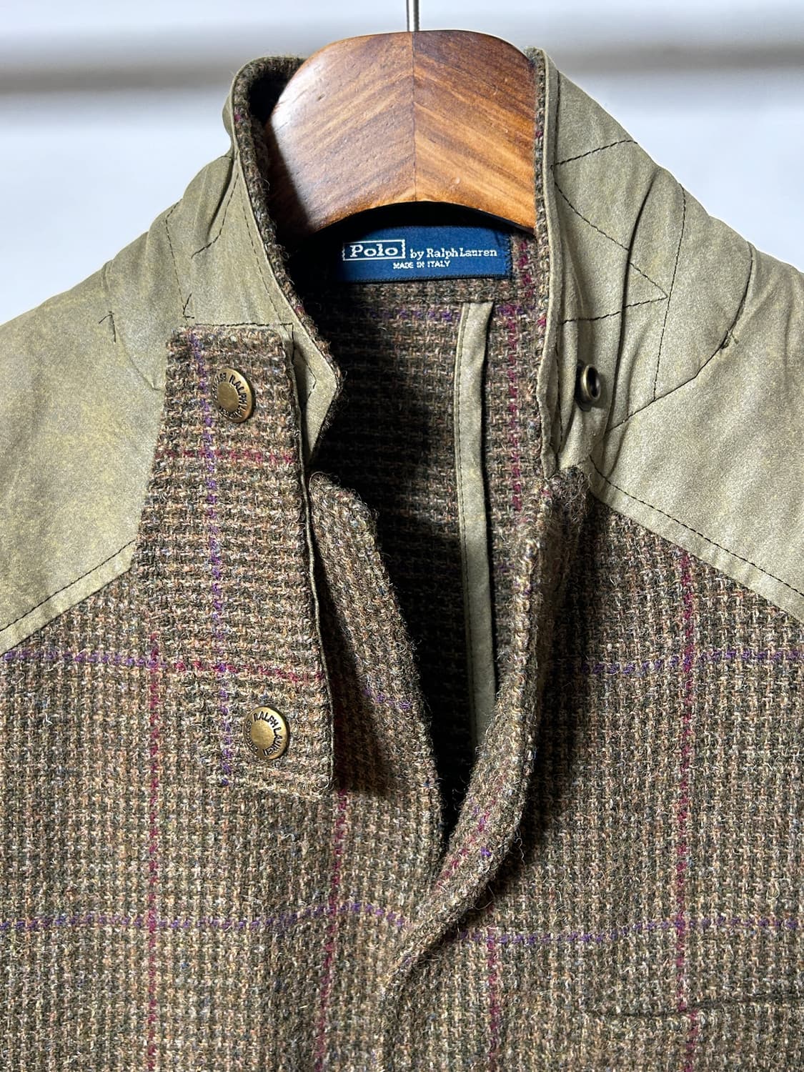 Polo Italy Made Waxed Tweed Jacket 상품이미지3