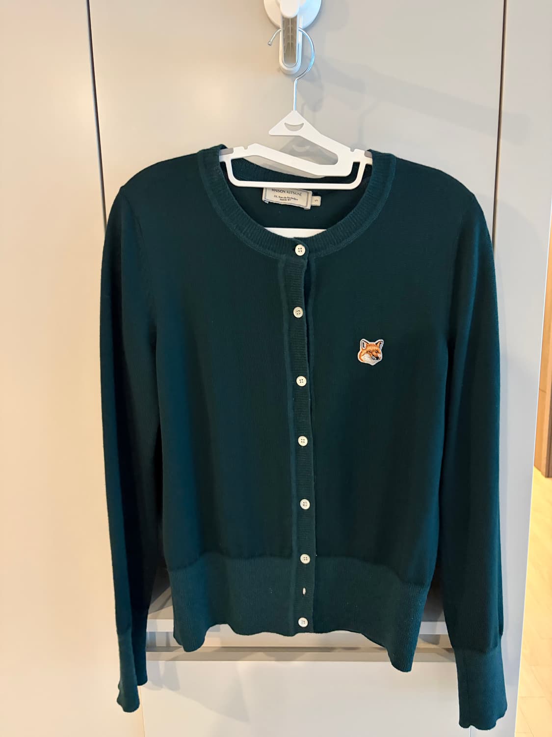 메종키츠네 폭스헤드 가디건 딥그린 S 상품이미지2