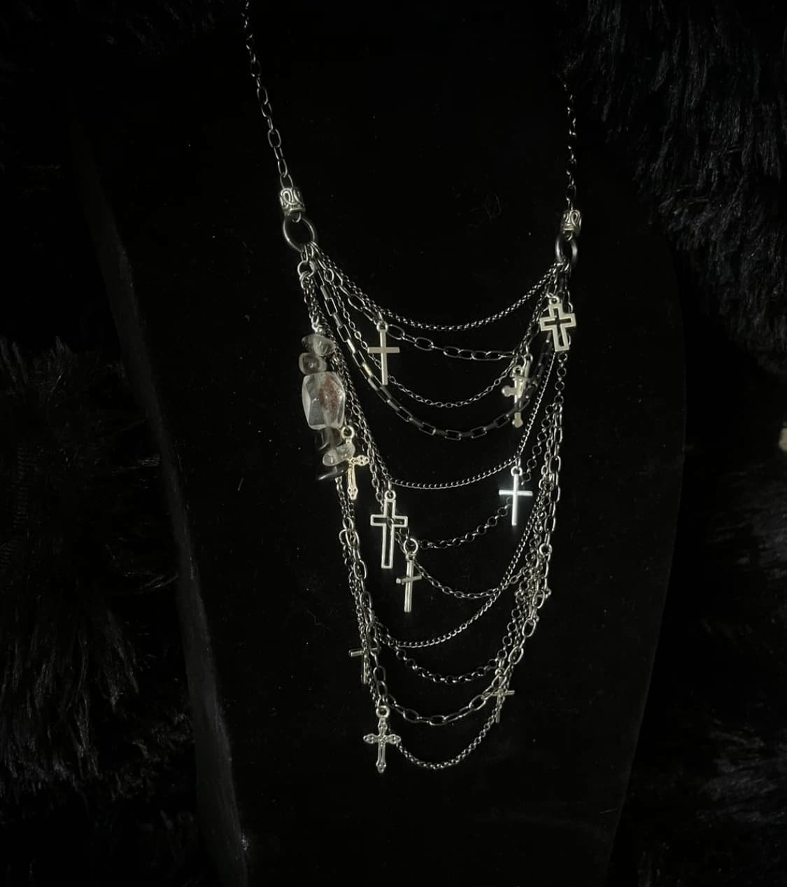 Layering cross custom necklaece 상품이미지2