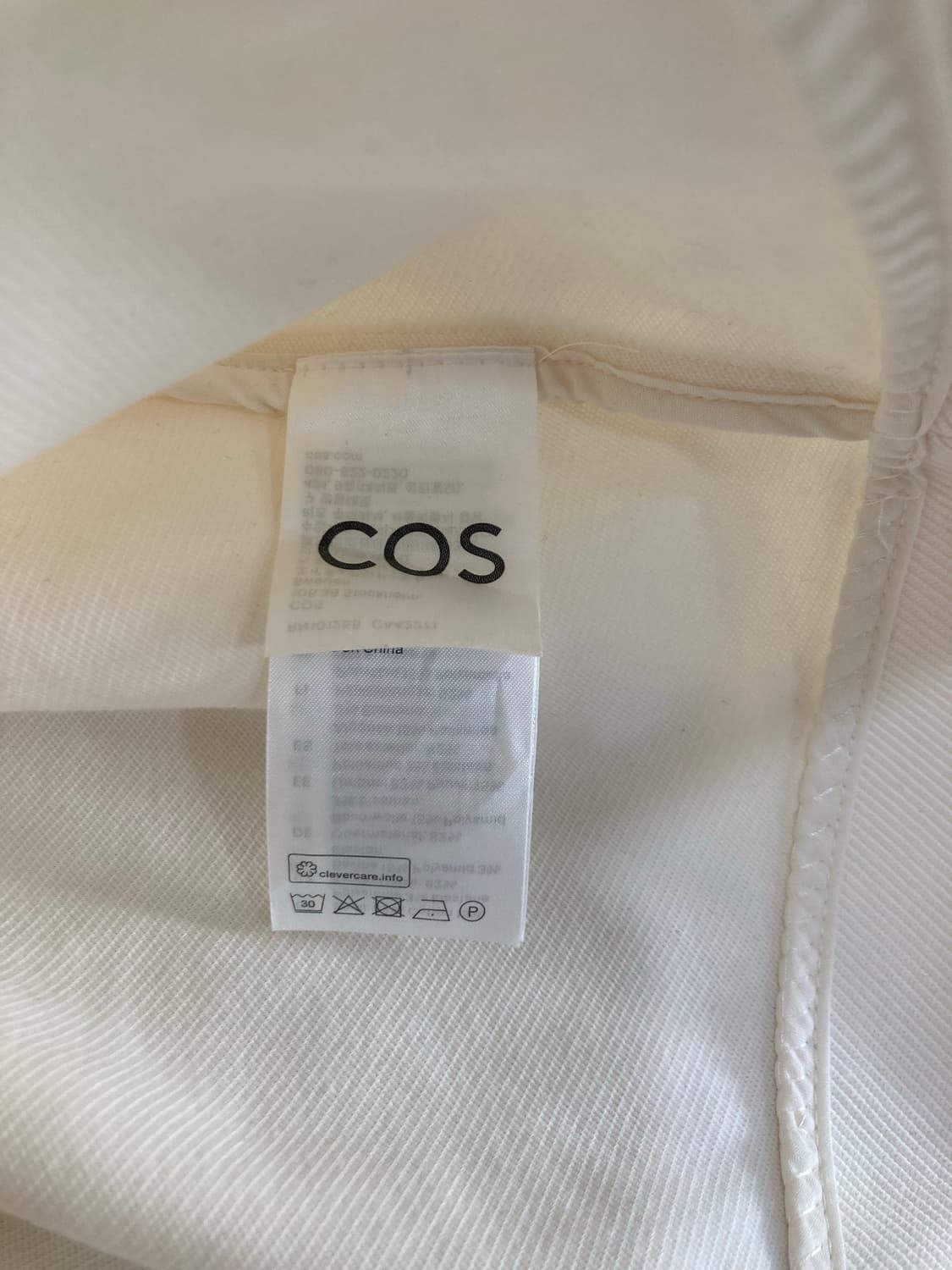 COS 코스 크롭 크윌 집업 자켓(S) 상품이미지5