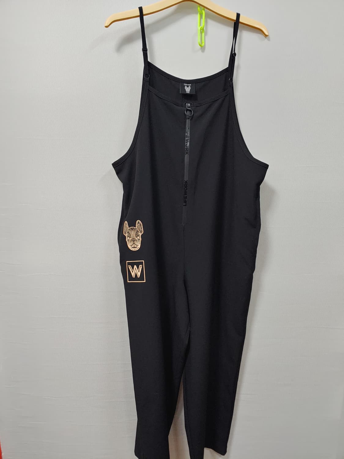 라이프워크 블랙 멜빵 점프수트 F 상품이미지1