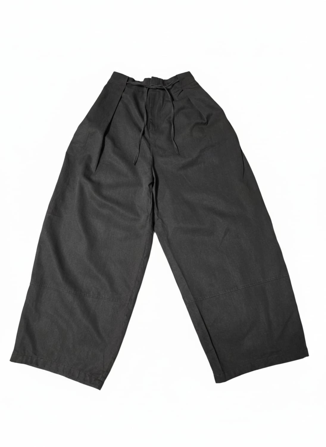 다크 그레이 와이드 밴딩 팬츠 Free 상품이미지5