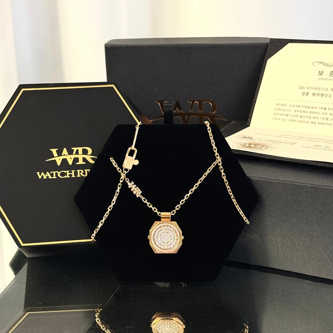 워치링 AP 오데마피게 18K 로즈골드 목걸이 상품이미지1