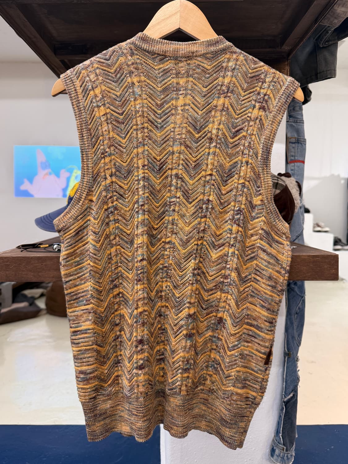 Missoni 미쏘니 히피 니트 조끼 가디건 상품이미지6