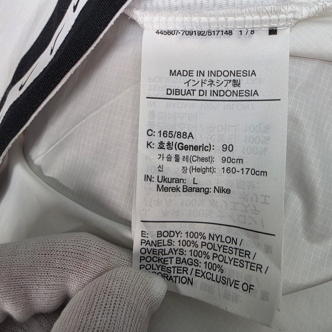 나이키 러닝 후드 반집업 바람막이 자켓 L사이즈 상품이미지9
