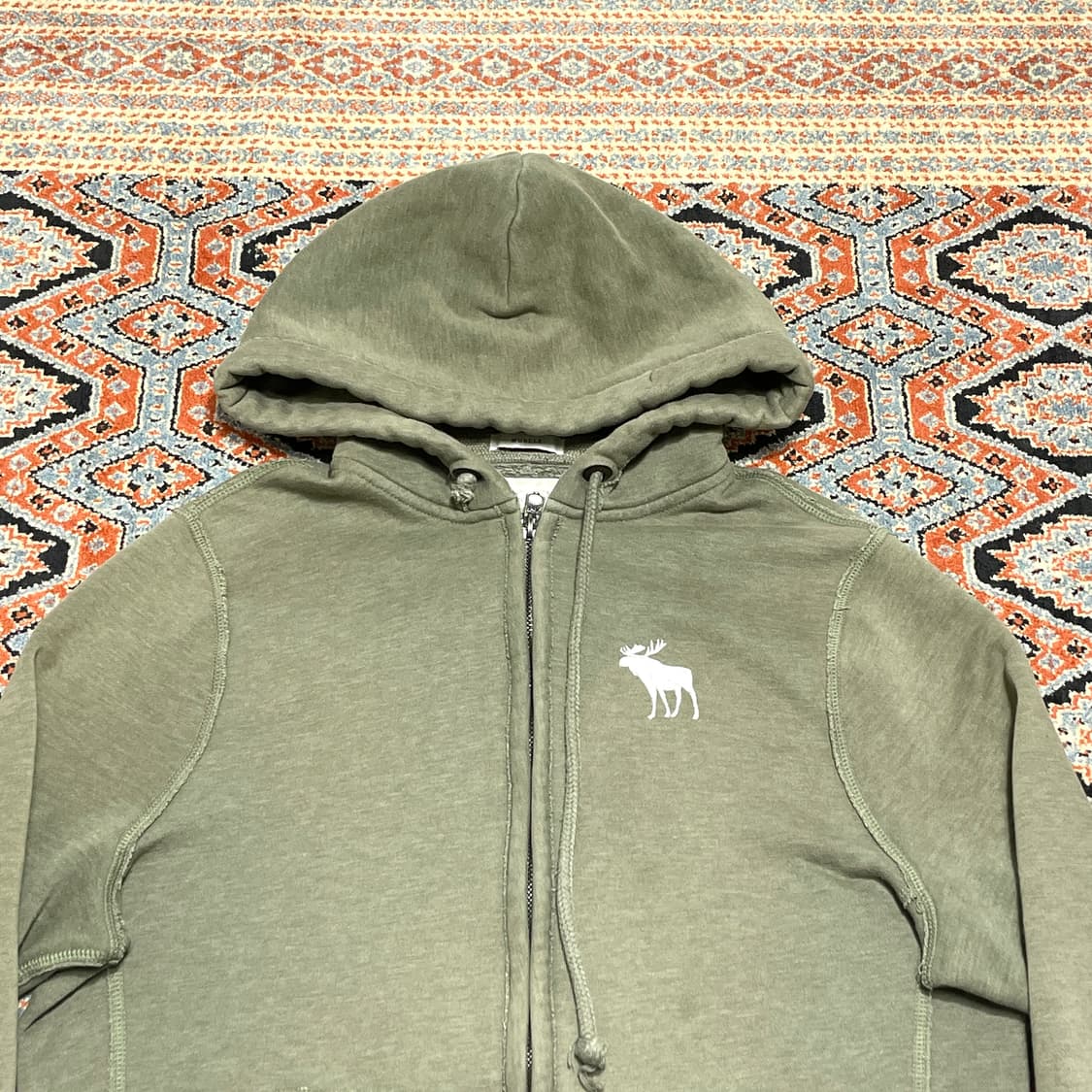 아베크롬비 카키 후드집업 남성M 상품이미지2