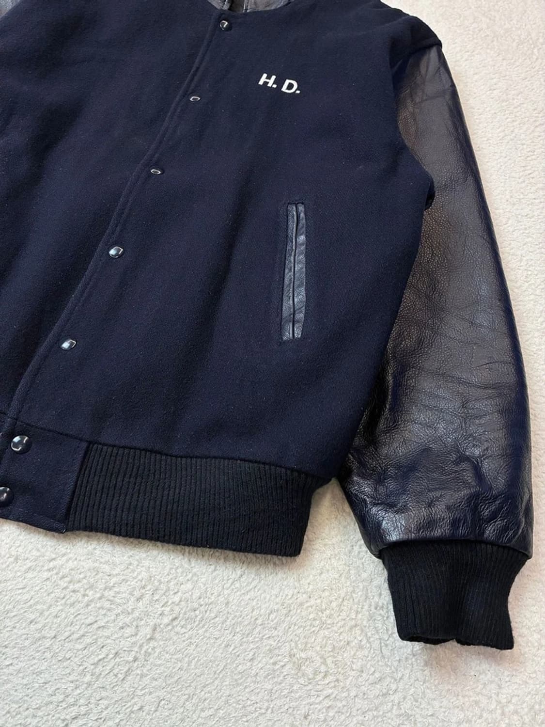 캐나다스포츠웨어 90's 울 가죽 바시티 자켓 PN6018 상품이미지7