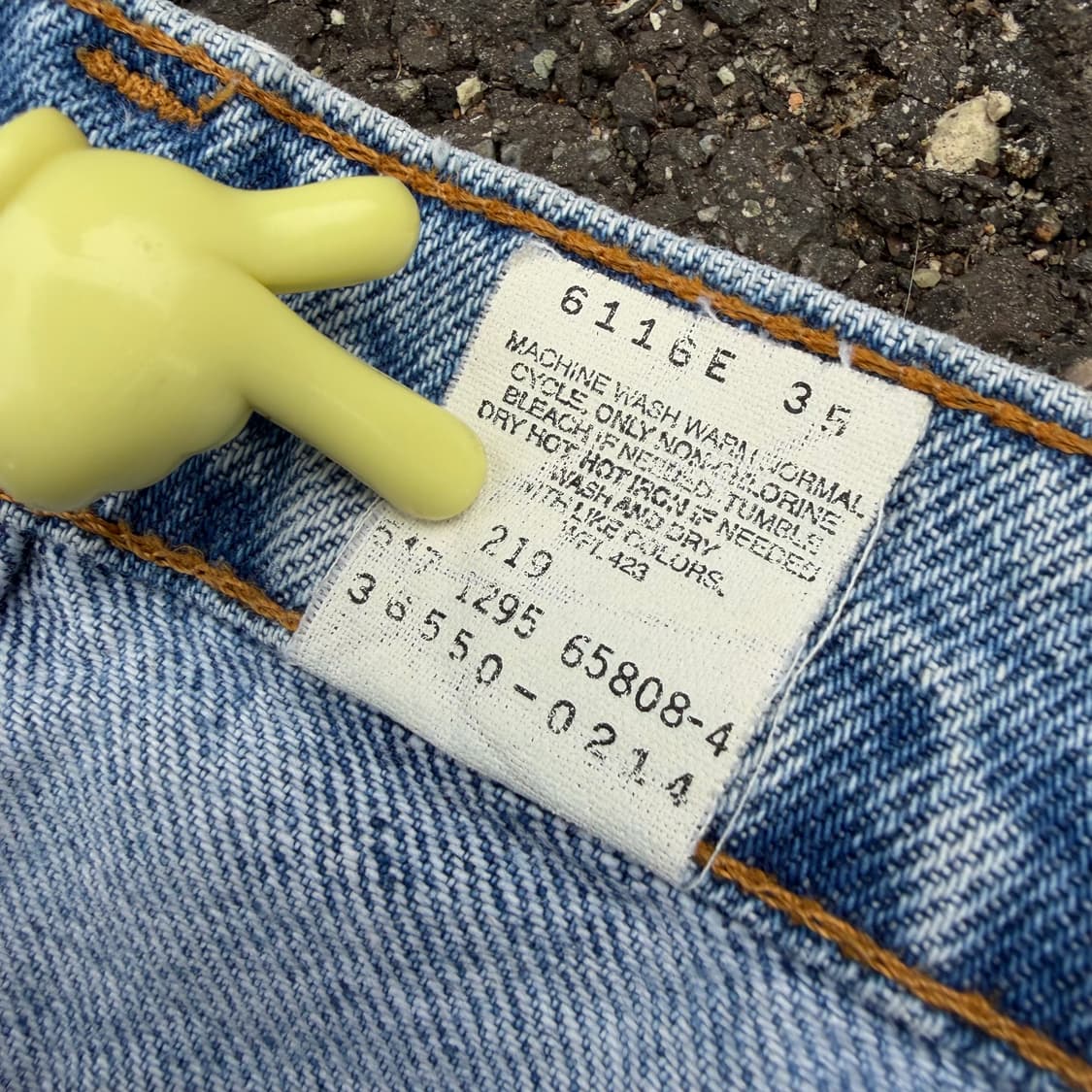 90s 빈티지 리바이스 550 오렌지탭 데님 쇼츠 상품이미지7
