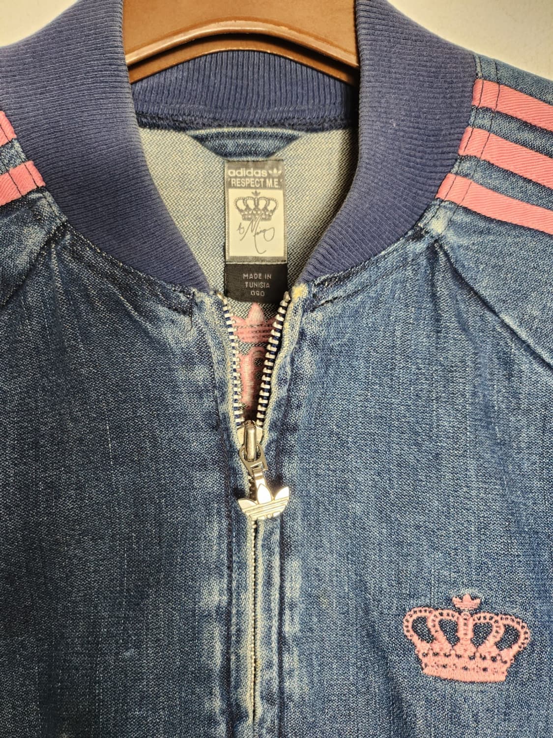 아디다스 미시엘리엇 리스펙트 미 데님 트랙탑 상품이미지2