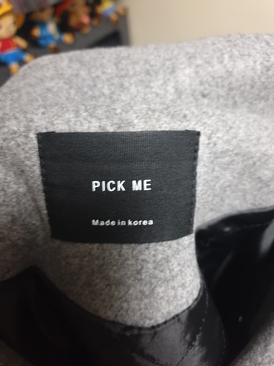 PICK ME 안감퀄팅 혜비 울 롱코트 그레이 (L) 상품이미지4