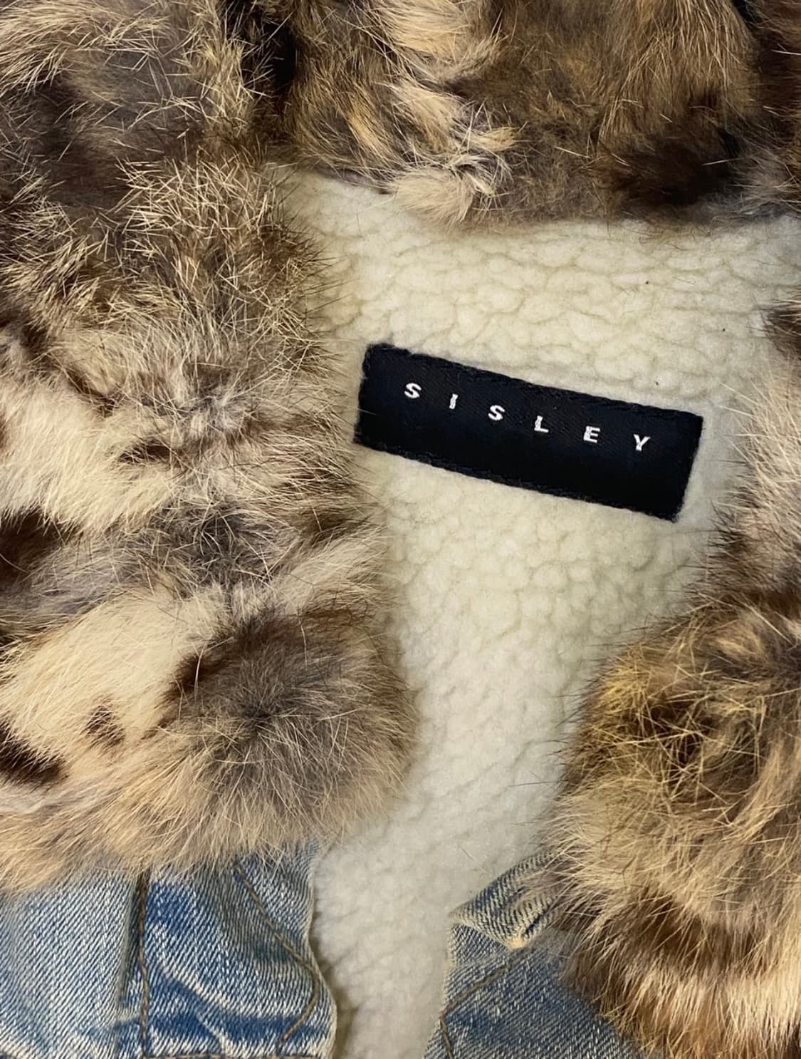 시슬리 토끼털 청자켓 상품이미지4