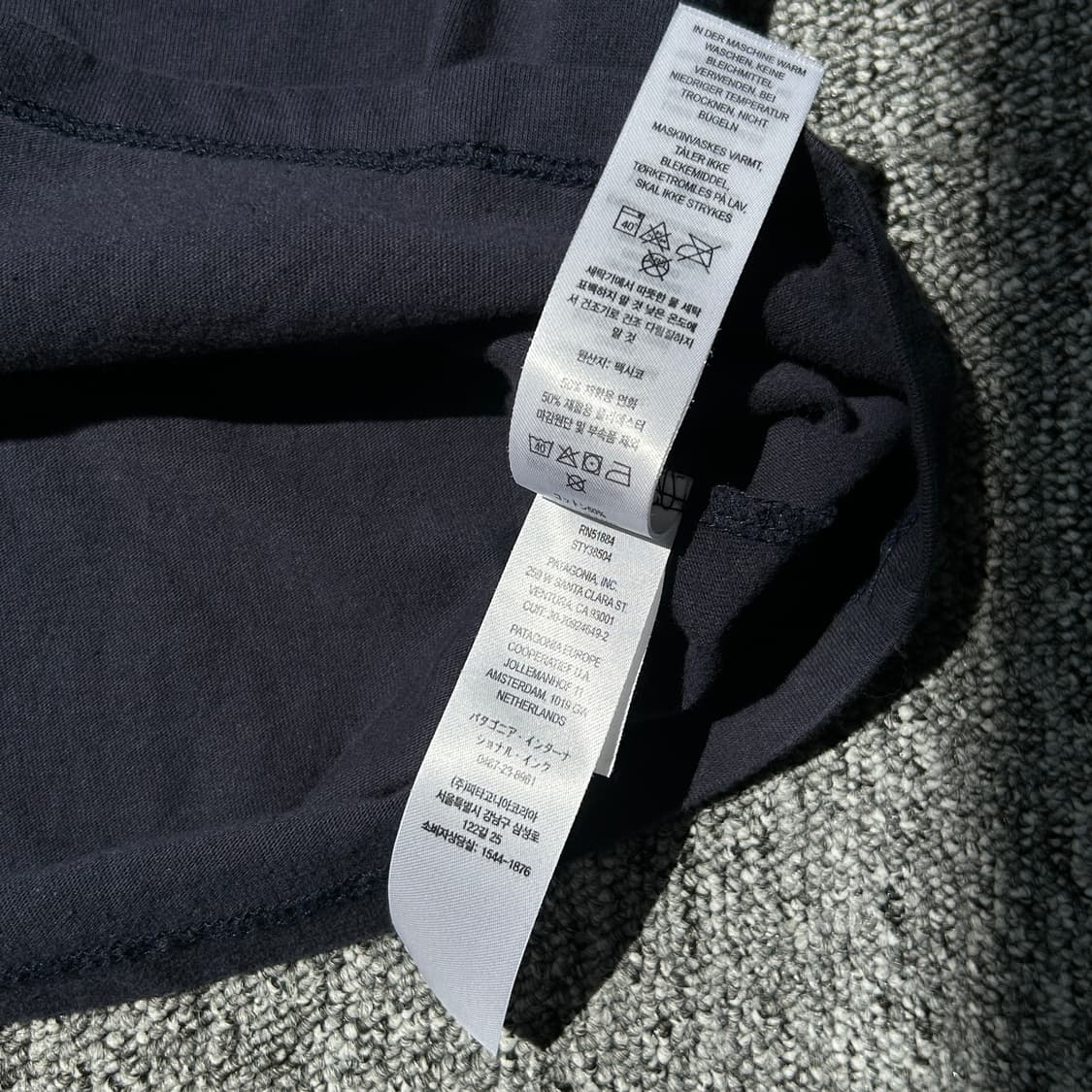 파타고니아 네이비 반팔티셔츠 상품이미지7