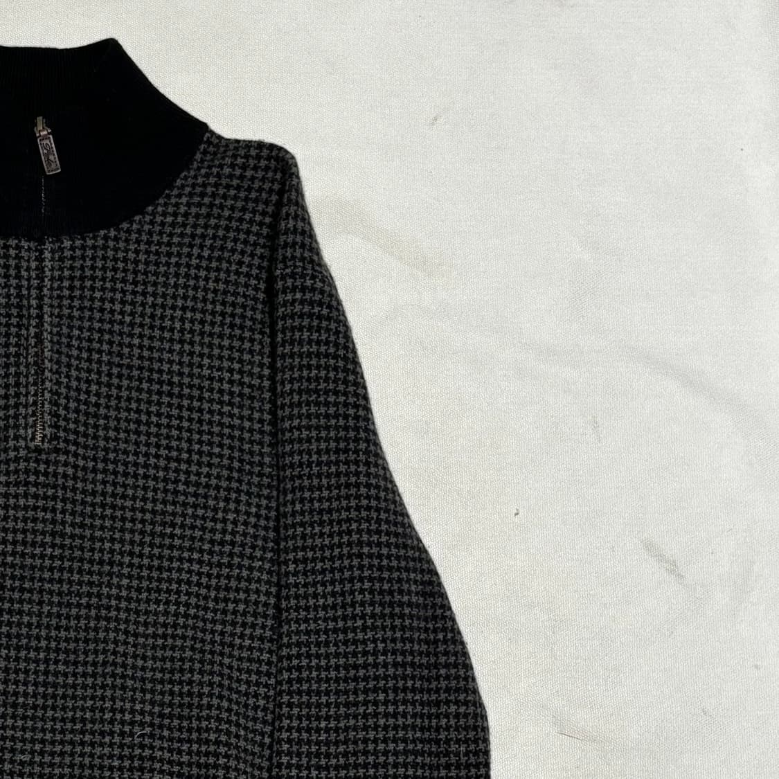 M 폴로랄프로렌 하운드투스 패턴 메리노 울 반집업 니트 상품이미지1