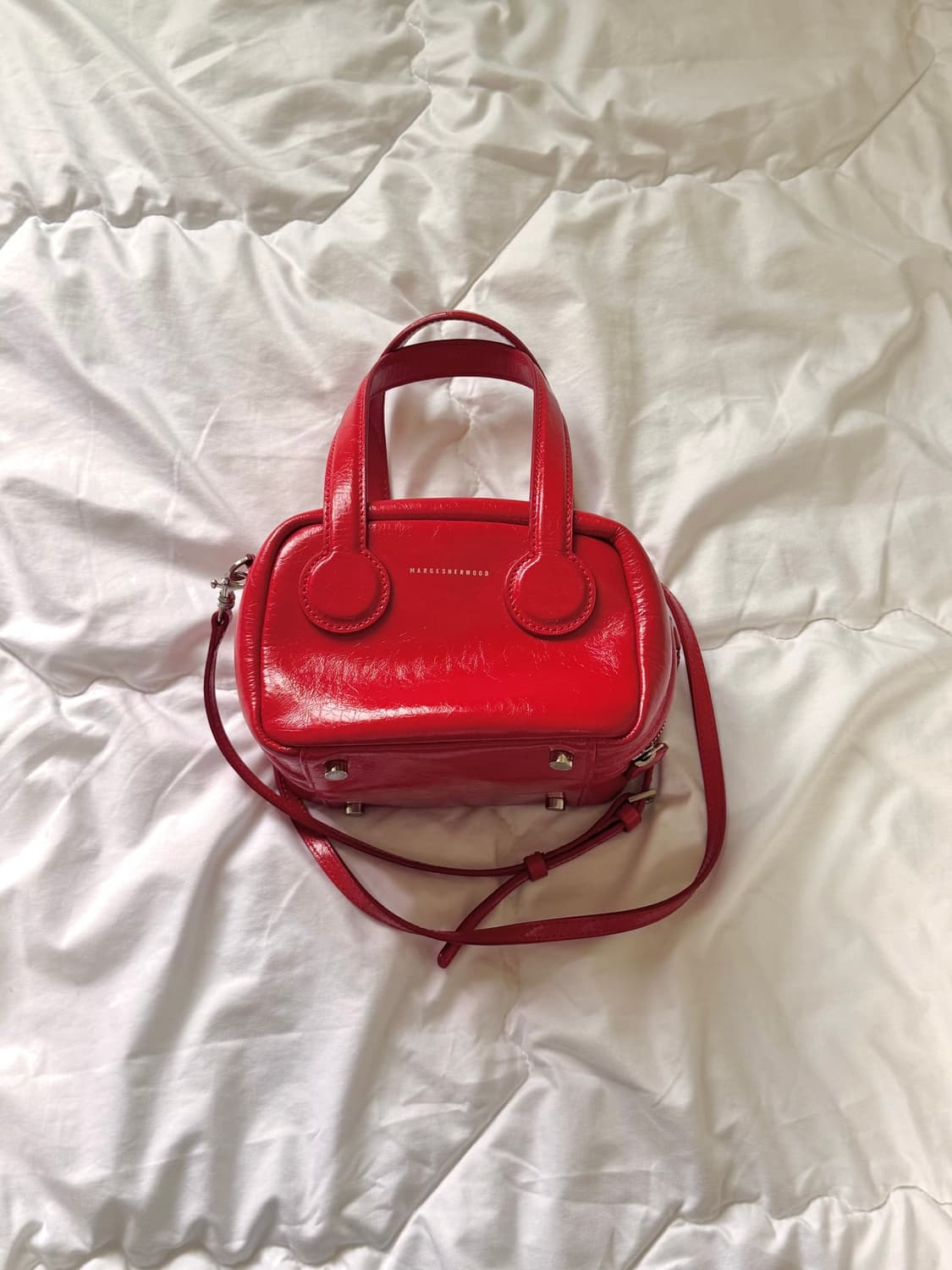 마지셔우드 토리백 tori bag 레드 크링클 상품이미지2
