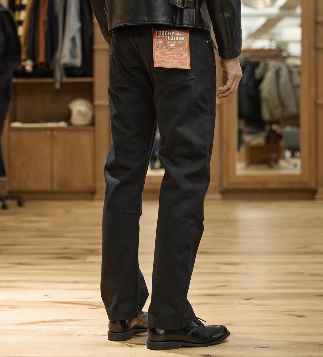 [32]트로피클로딩 1908W 네로우 더블니 블래키 데님 팬츠 상품이미지3