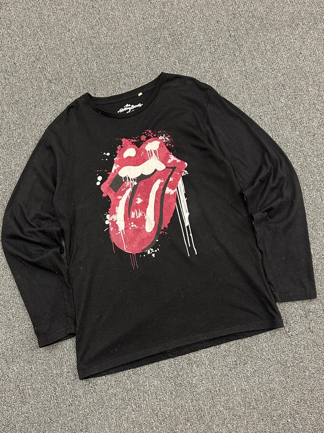 XL)롤링 스톤즈 빈티지 빅 프린팅 롱슬리브 상품이미지3
