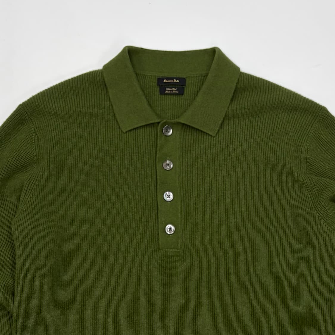 Massimo Dutti 마시모두띠 그린 카라니트 L 상품이미지2