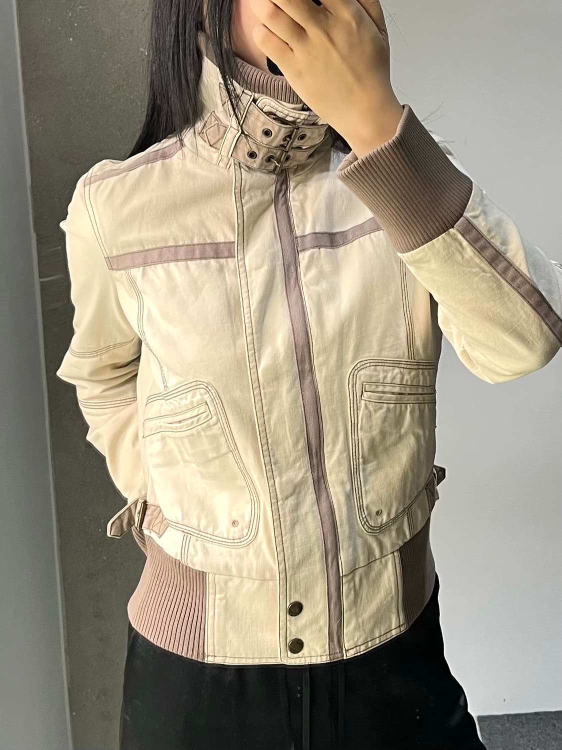 잭앤질 y2k 플라이트 자켓 상품이미지3