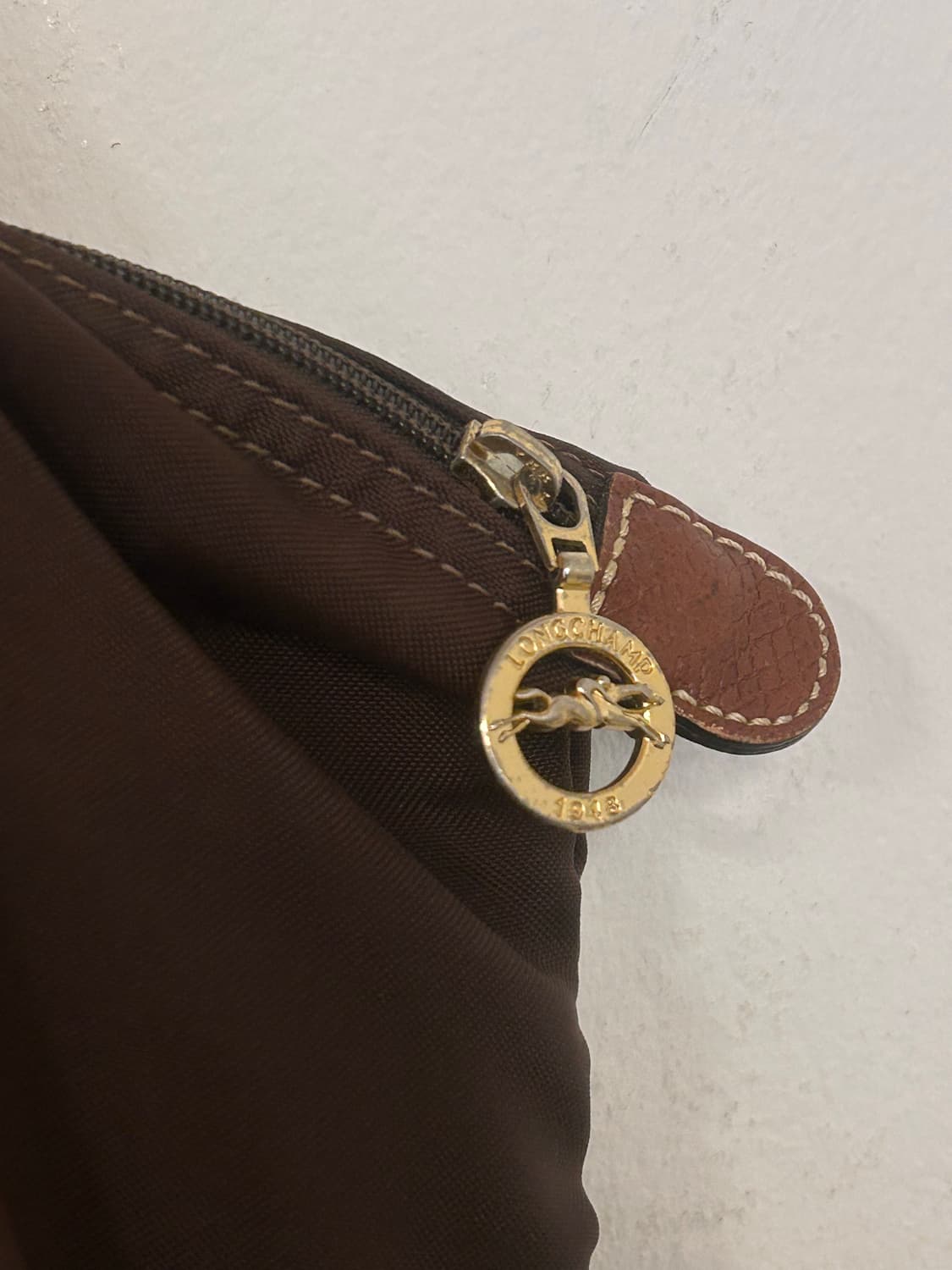 롱샴 르 플리아쥬 숄더백 브라운 상품이미지5