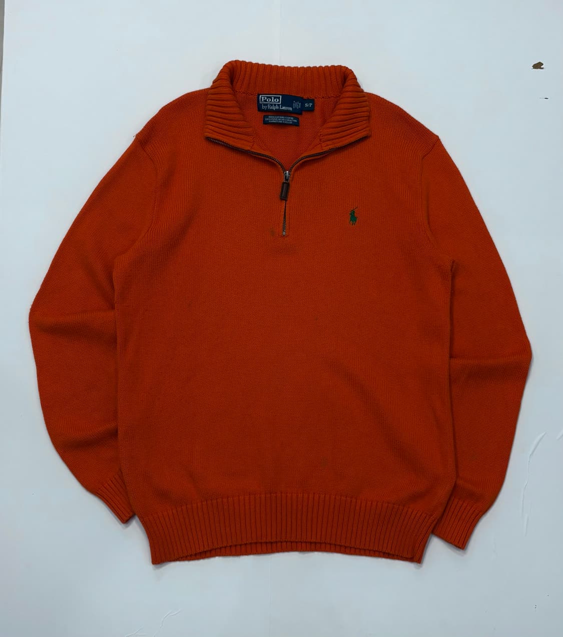 Polo 폴로랄프로렌 오렌지 하프 집업 상품이미지1