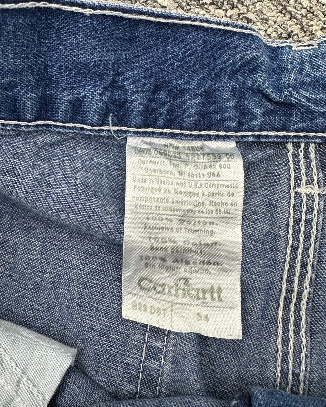 (허단44)칼하트 데님 반바지-M1909 상품이미지4