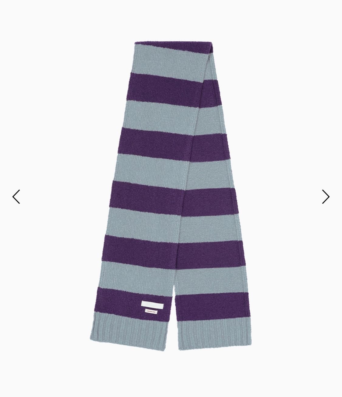 오헤시오 스트라이프 패턴 머플러 퍼플 블루 상품이미지2