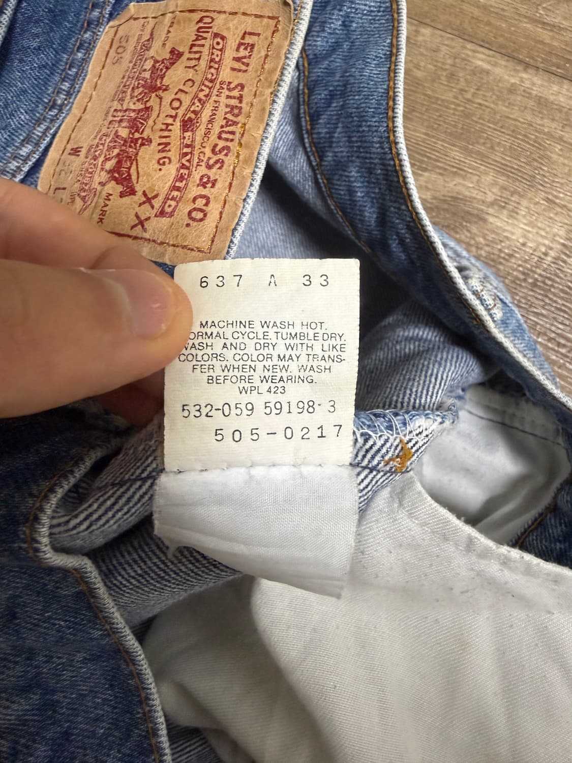 80s made in usa levis 505 32x34 상품이미지7
