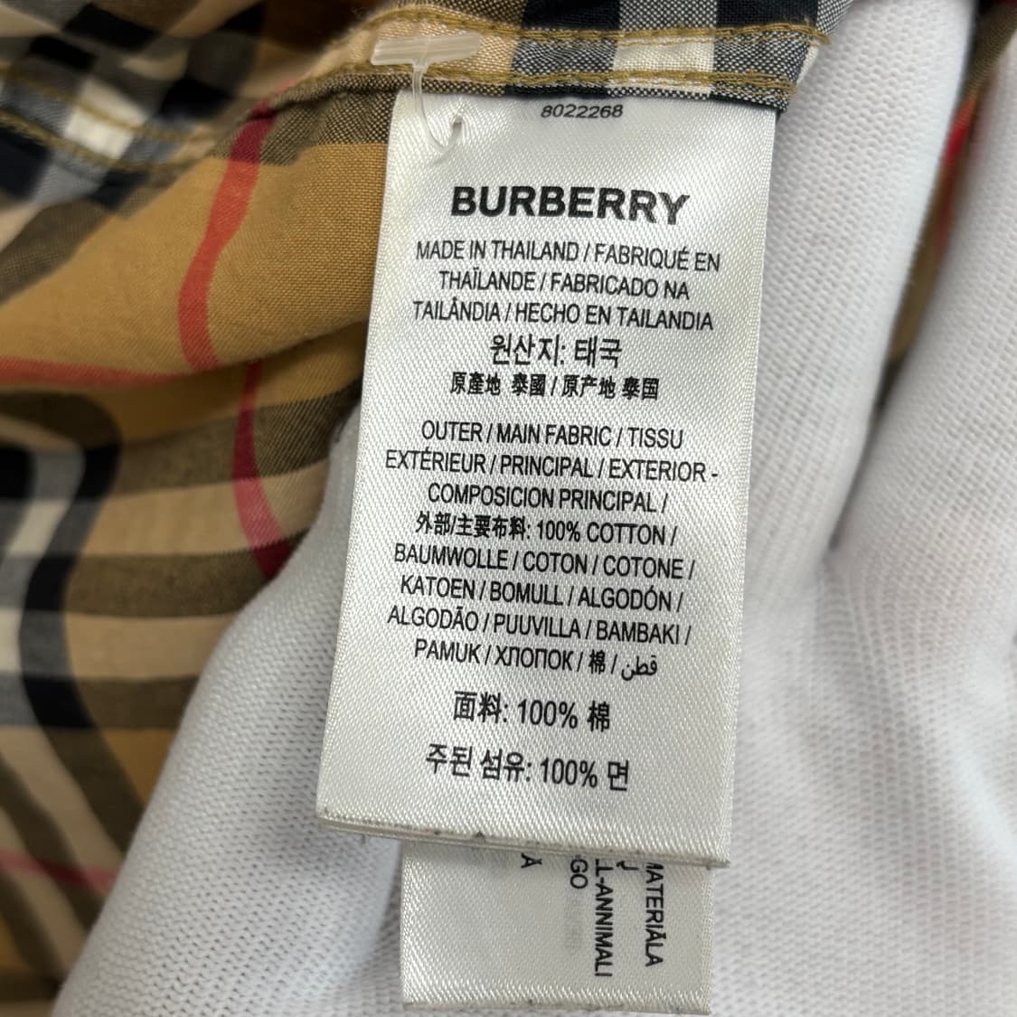 [M]버버리 체크 셔츠 상품이미지3