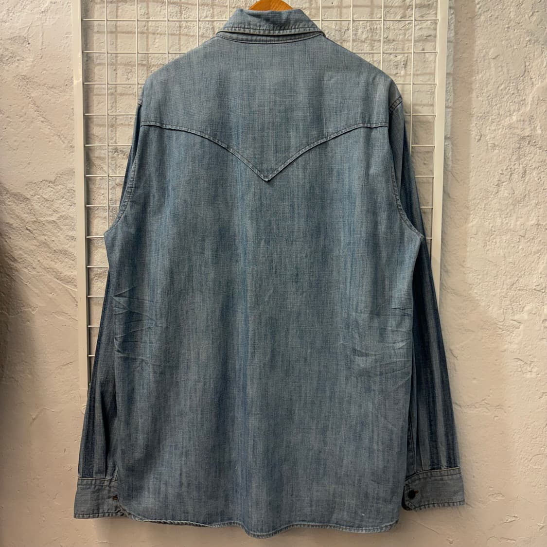 VTG UCLA 패치 로고 데님 셔츠 L 상품이미지2