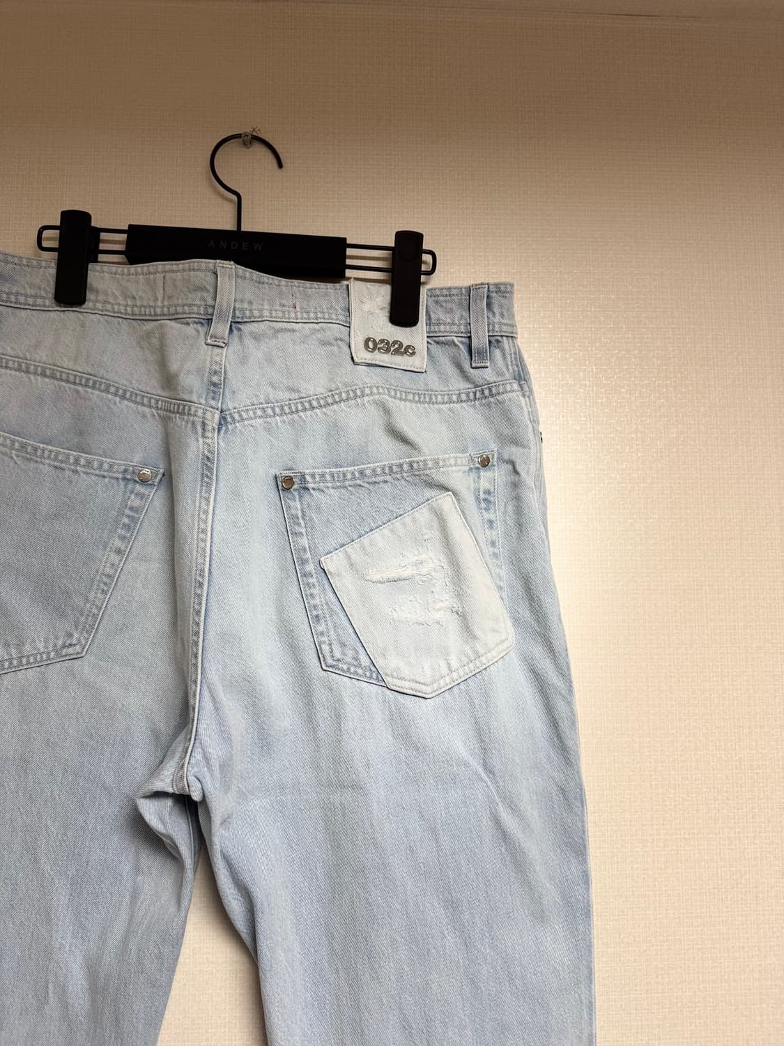 032c 데님 패치워크 진 W34 상품이미지3