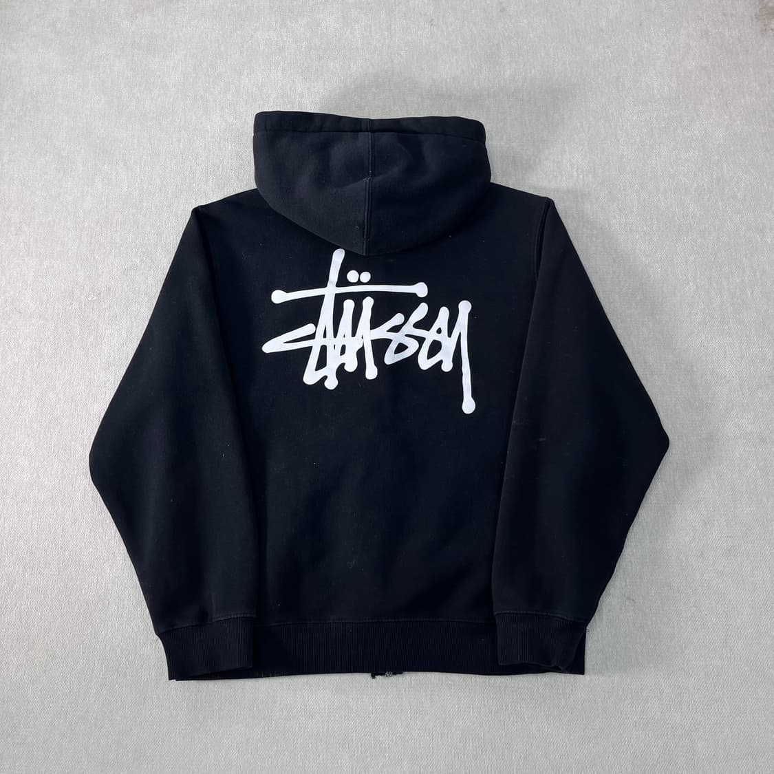 95 스투시 베이직 로고 후드집업 상품이미지1