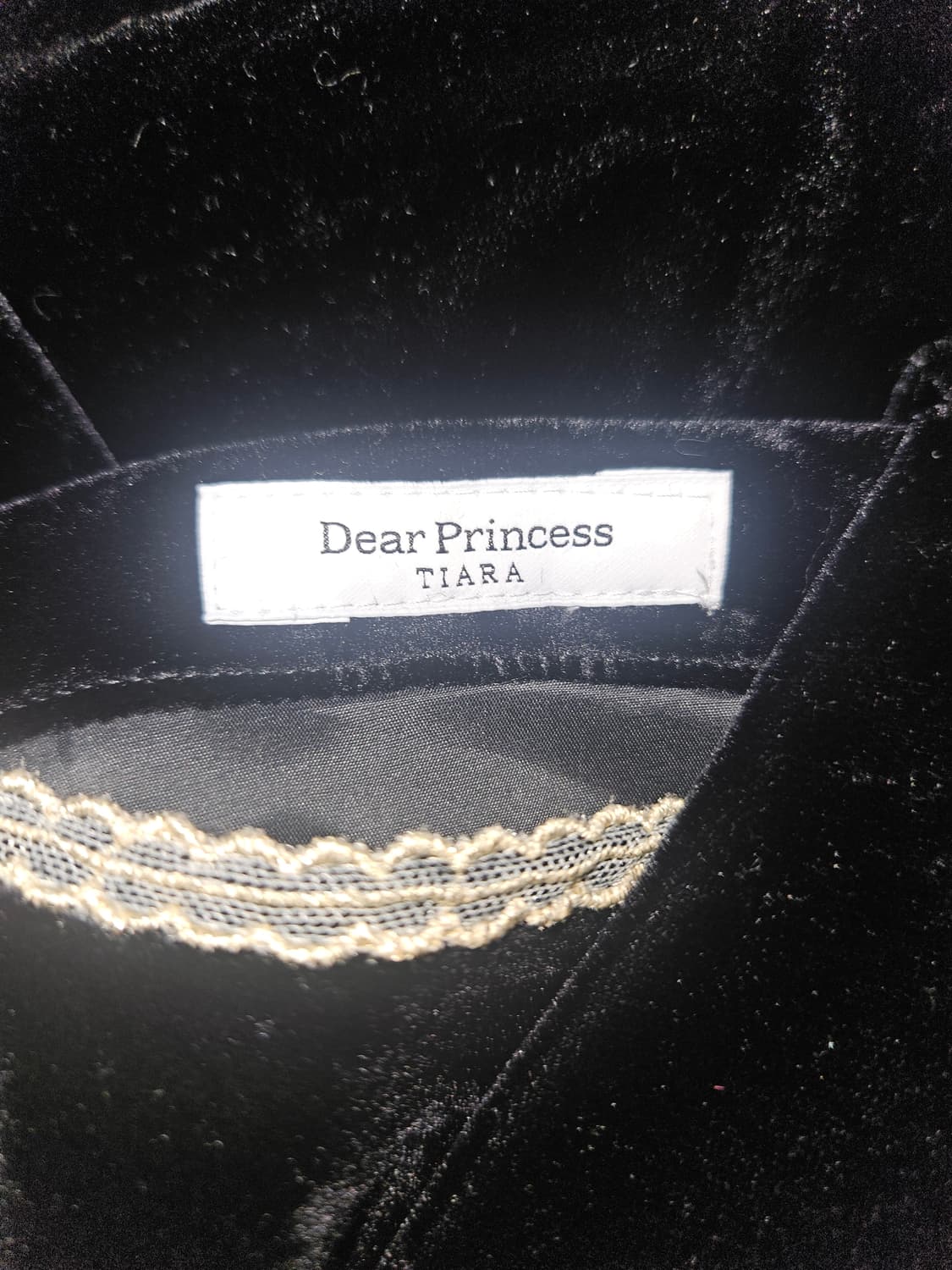 dear princess tiara 빈티지 레이스 블랙 벨벳 드레스 상품이미지5