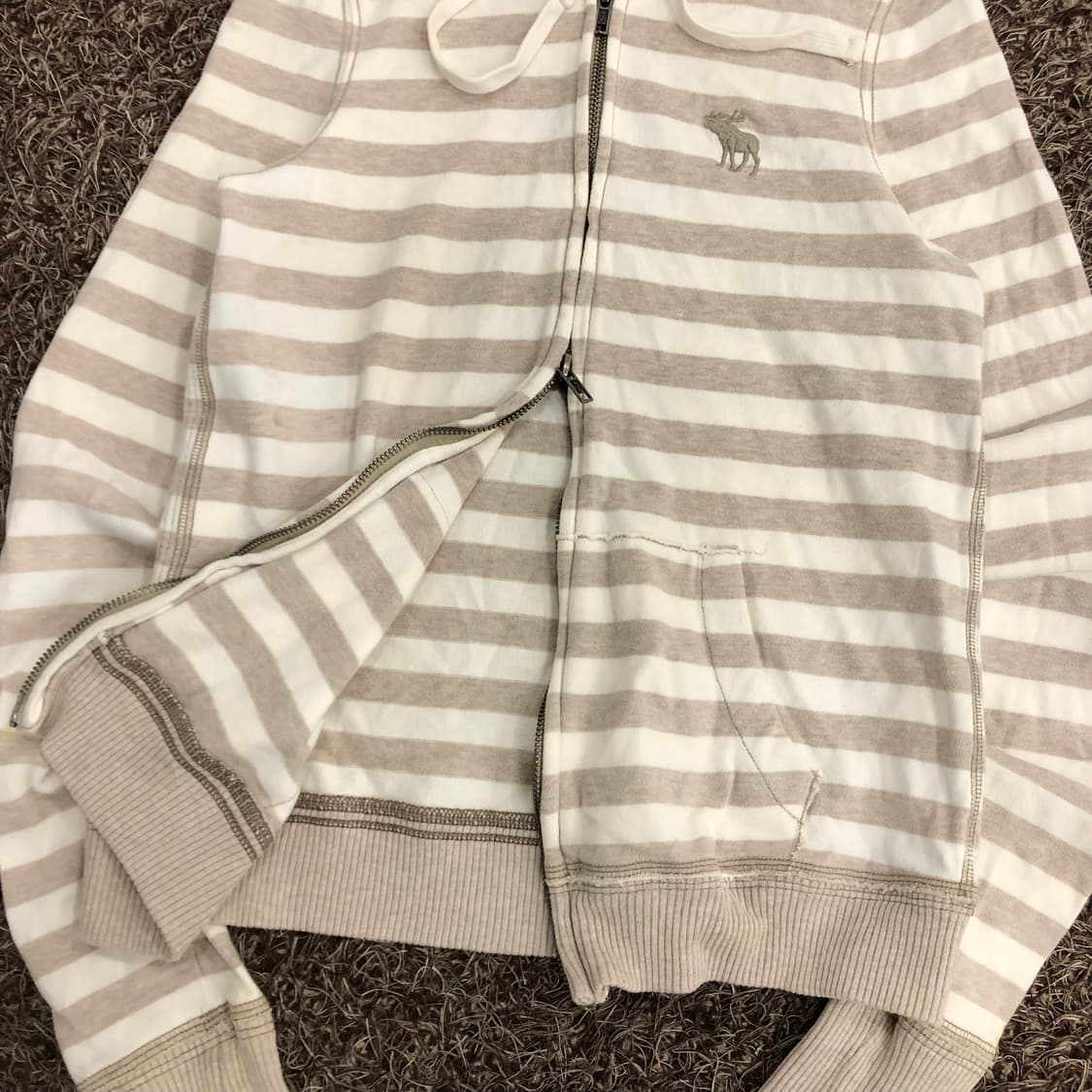 아베크롬비 투웨이 스트라이프 후드집업 상품이미지3