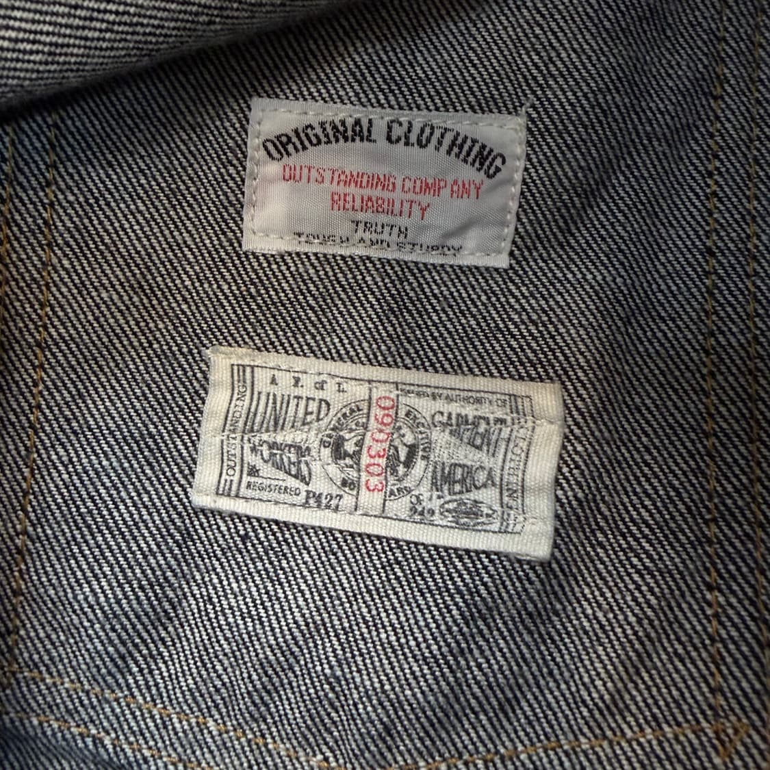 아웃스탠딩 셀비지 2세대 데님 트러커 지켓  상품이미지5