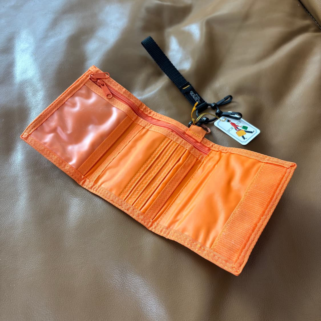 PORTER 포터 캡슐 월렛 지갑 오렌지 (스트랩 포함) 상품이미지10