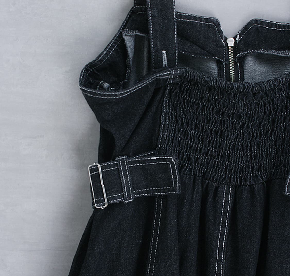 CPCM _ pleated switching denim ops_S4387 상품이미지8