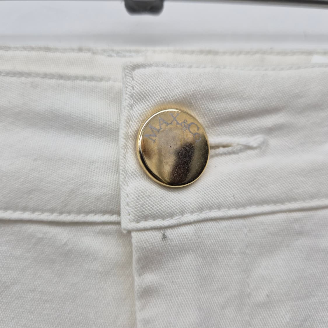 막스앤코 흰색 데님 타이트 스커트 30in 상품이미지3