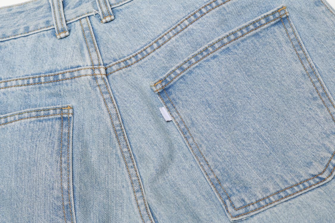 [32인치] 유스 스트럭쳐 와이드 데님팬츠 상품이미지5