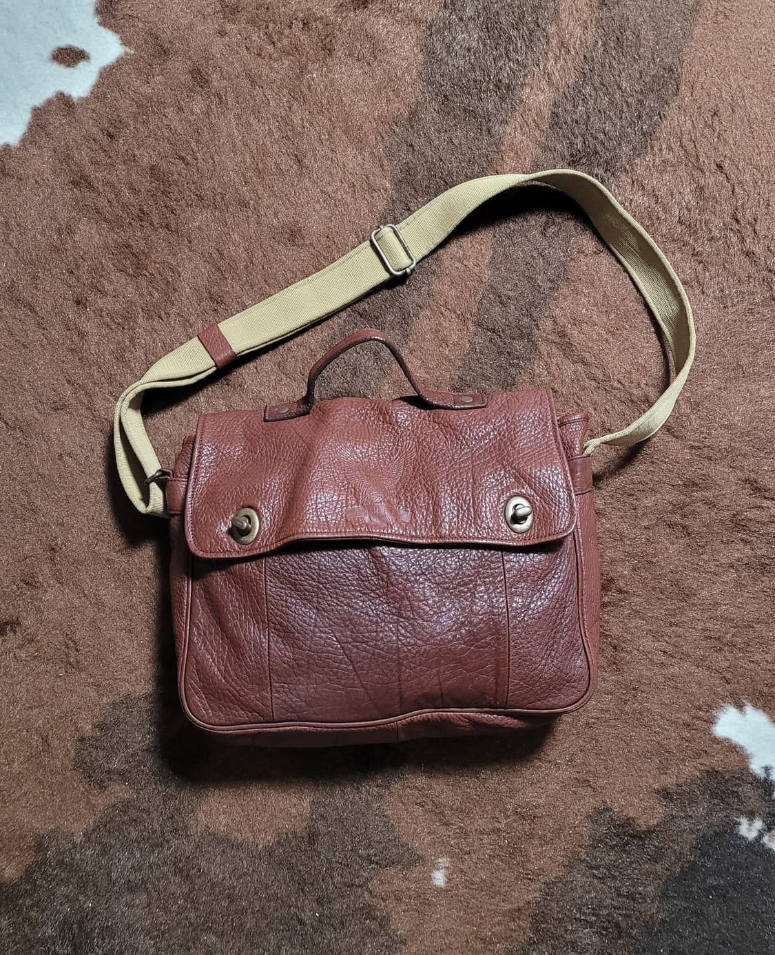 미국산 남녀공용 가죽 숄더백(31*28) 상품이미지1