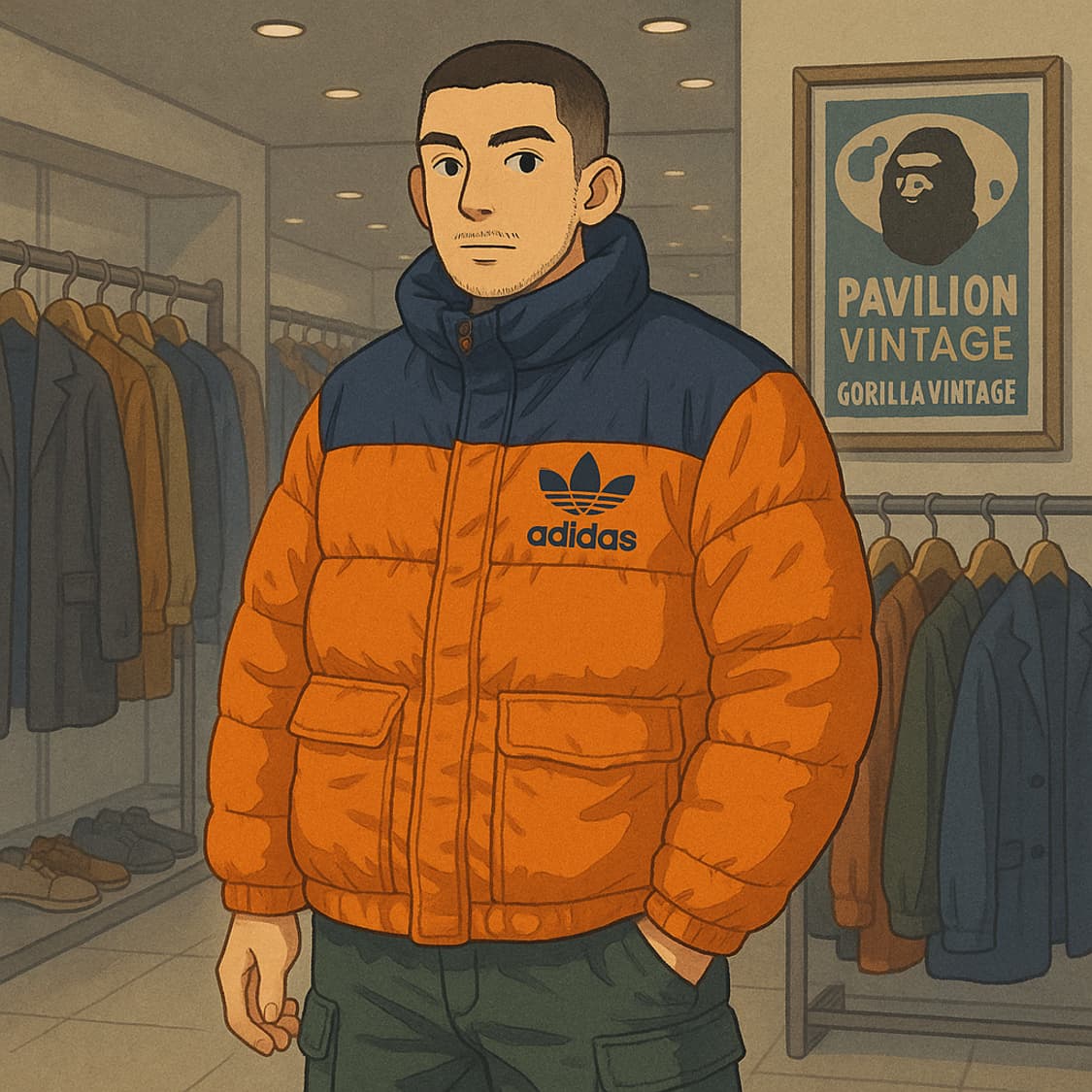 100)adidas 아디다스 오리지널 구스다운 패딩 상품이미지2