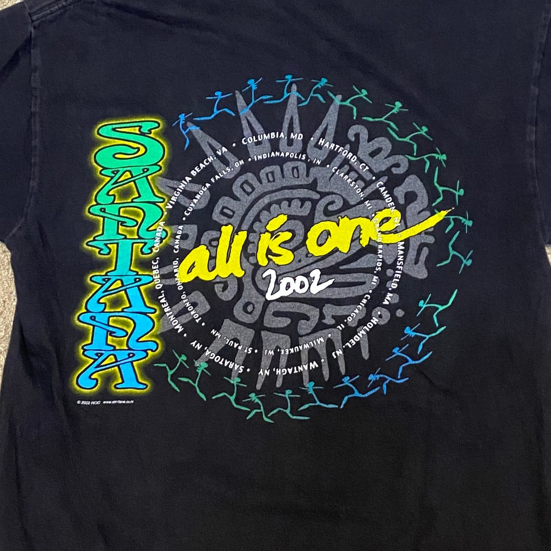 미국 빈티지 산타나 SANTANA 반팔티 락티셔츠 상품이미지6