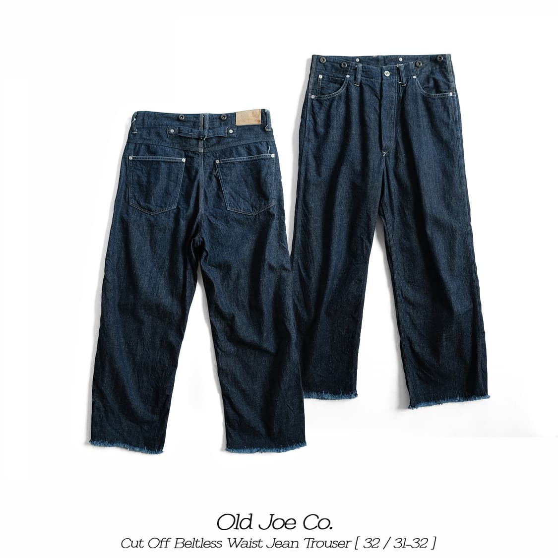 올드조 컷오프 벨트리스 웨이스트 진 데님팬츠 32사이즈 상품이미지1