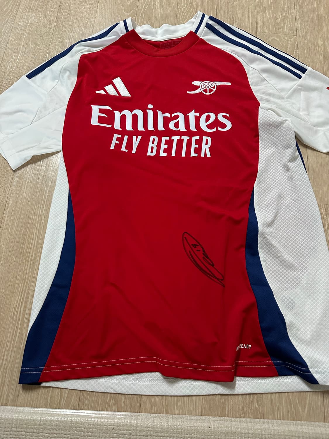 아디다스 아스널 2024/25 홈 저지 배러 스칼렛 화이트 - KR 사이 상품이미지1