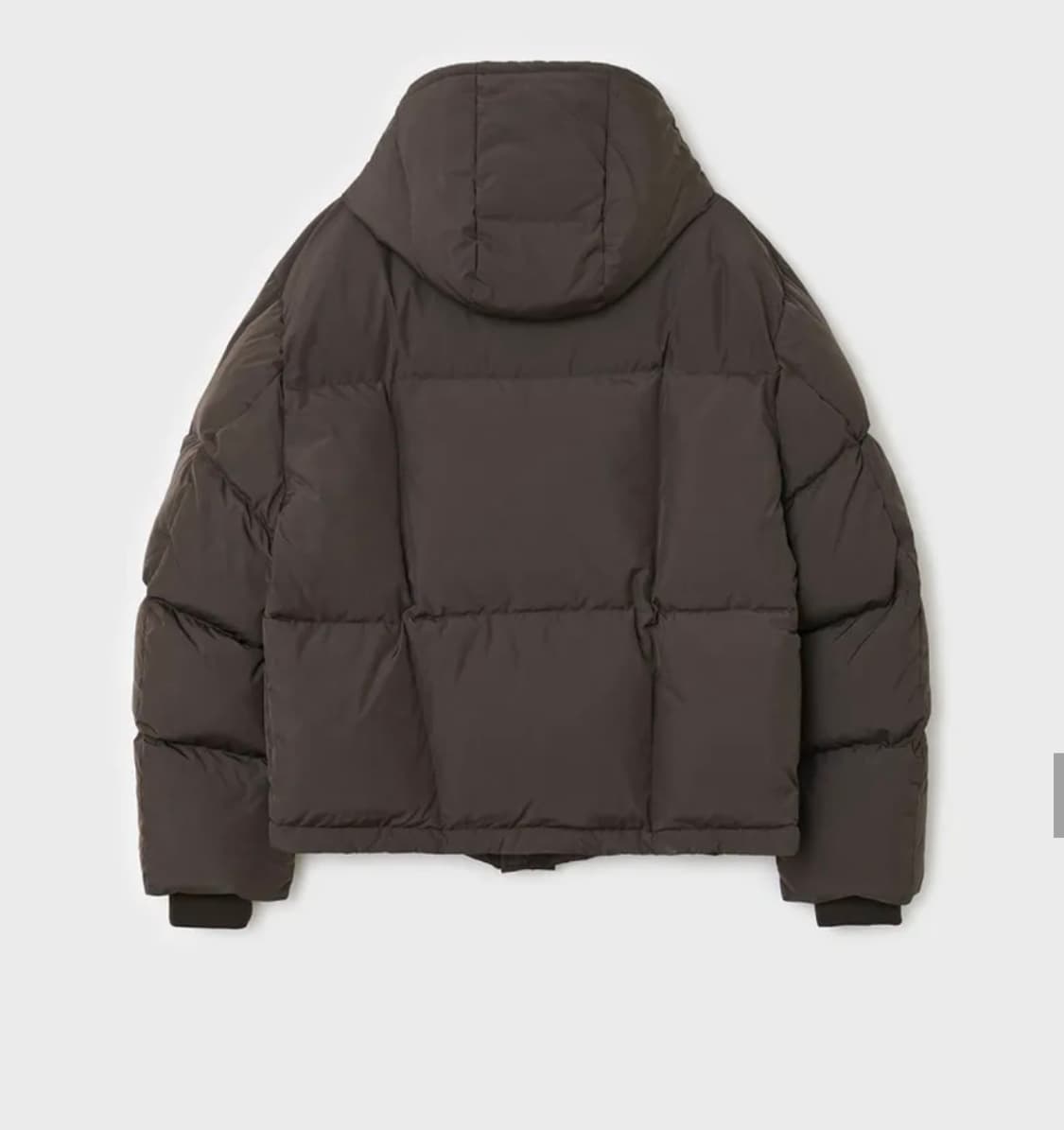 25FW 벨리에 크로스라인 후디스 구스다운 딥브라운 상품이미지4