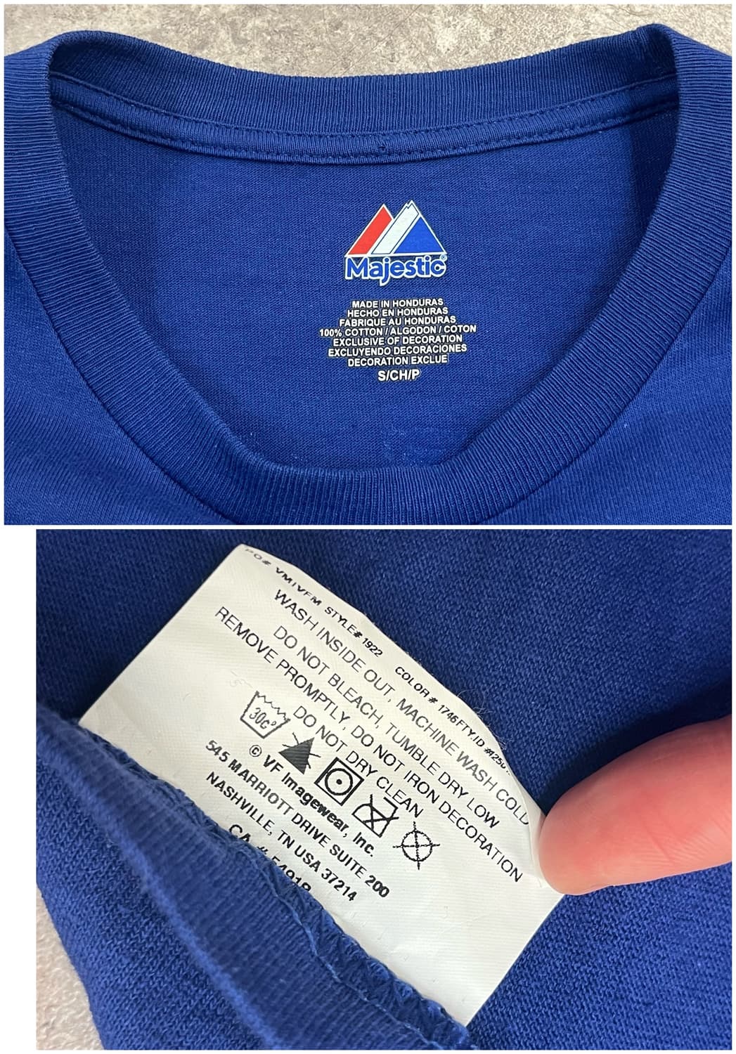 마제스틱 엠엘비 텍사스 추신수 반팔티 블루 S #csz2965 상품이미지3