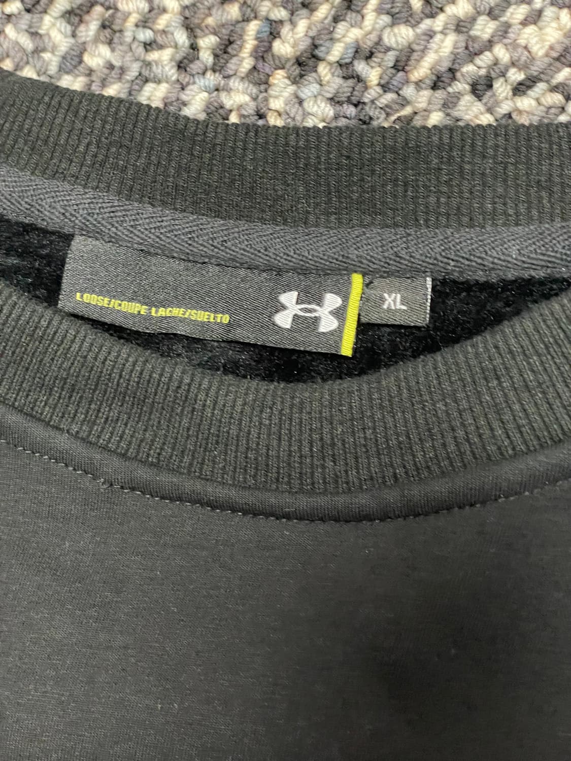 [여성] 언더아머 검정 맨투맨 XL 완전따스한 기모 상품이미지3