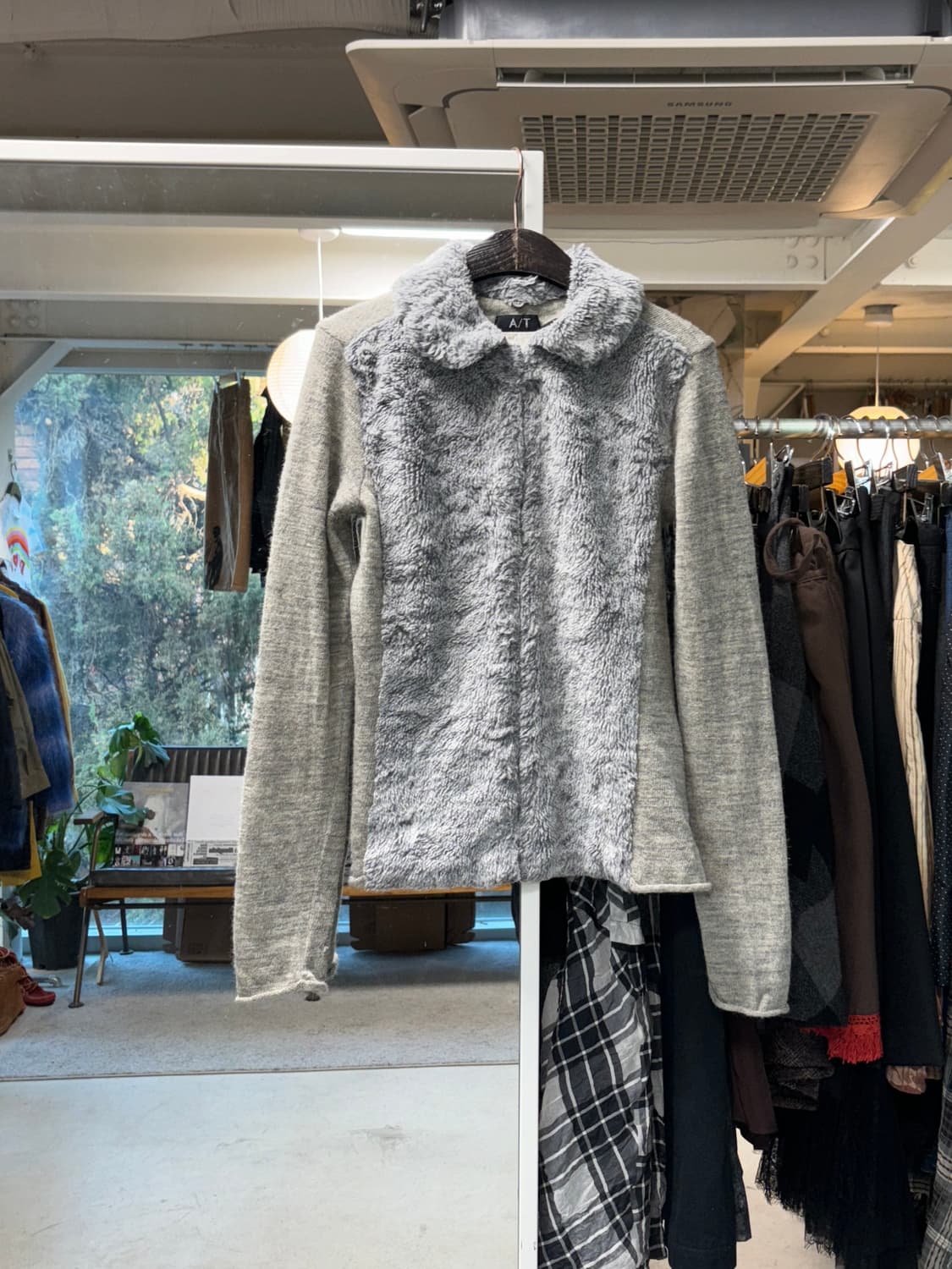 아츠로 타야마 퍼 가디건 상품이미지1