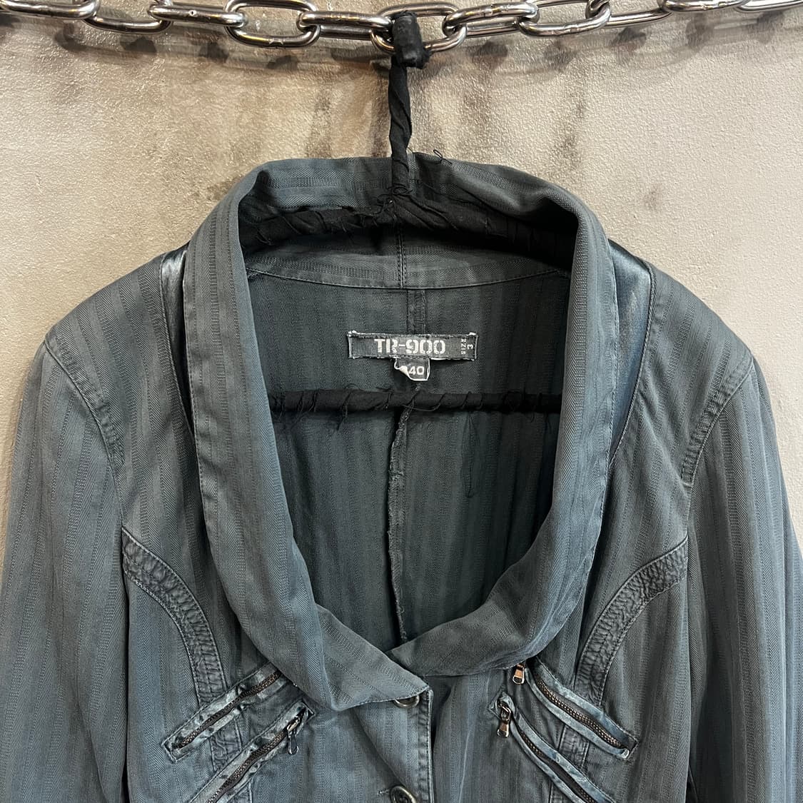 트랜짓 멀티 지퍼 숄칼라 자켓 상품이미지3