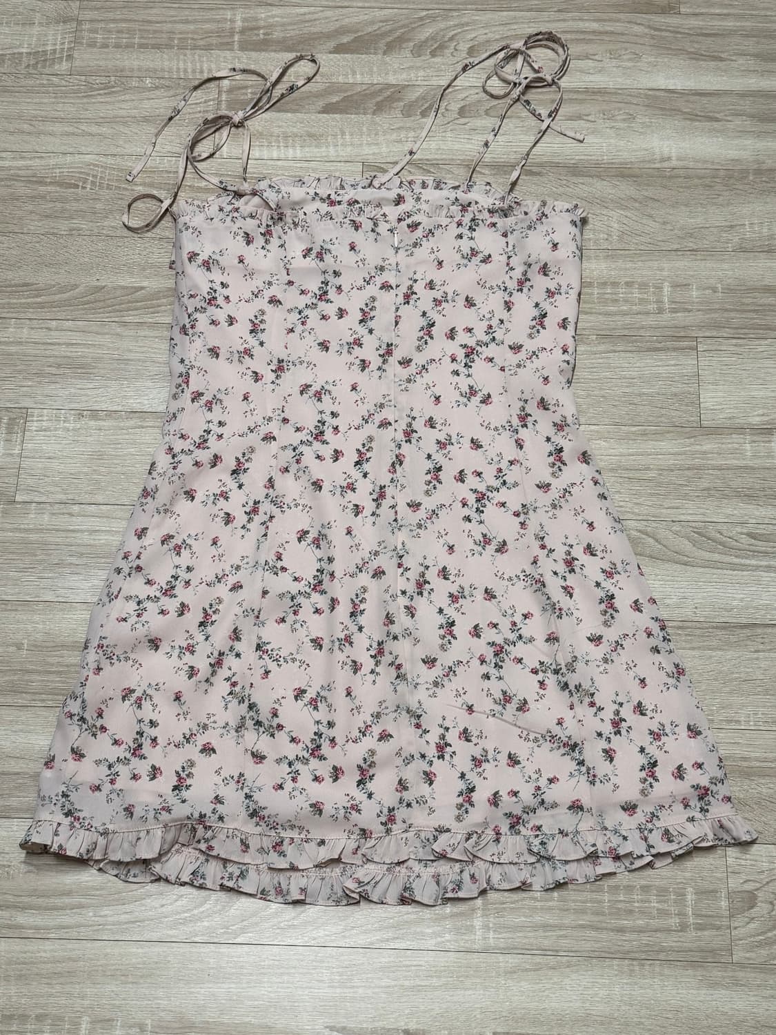 낫유어로즈 프릴 미니 드레스 핑크 m 상품이미지3