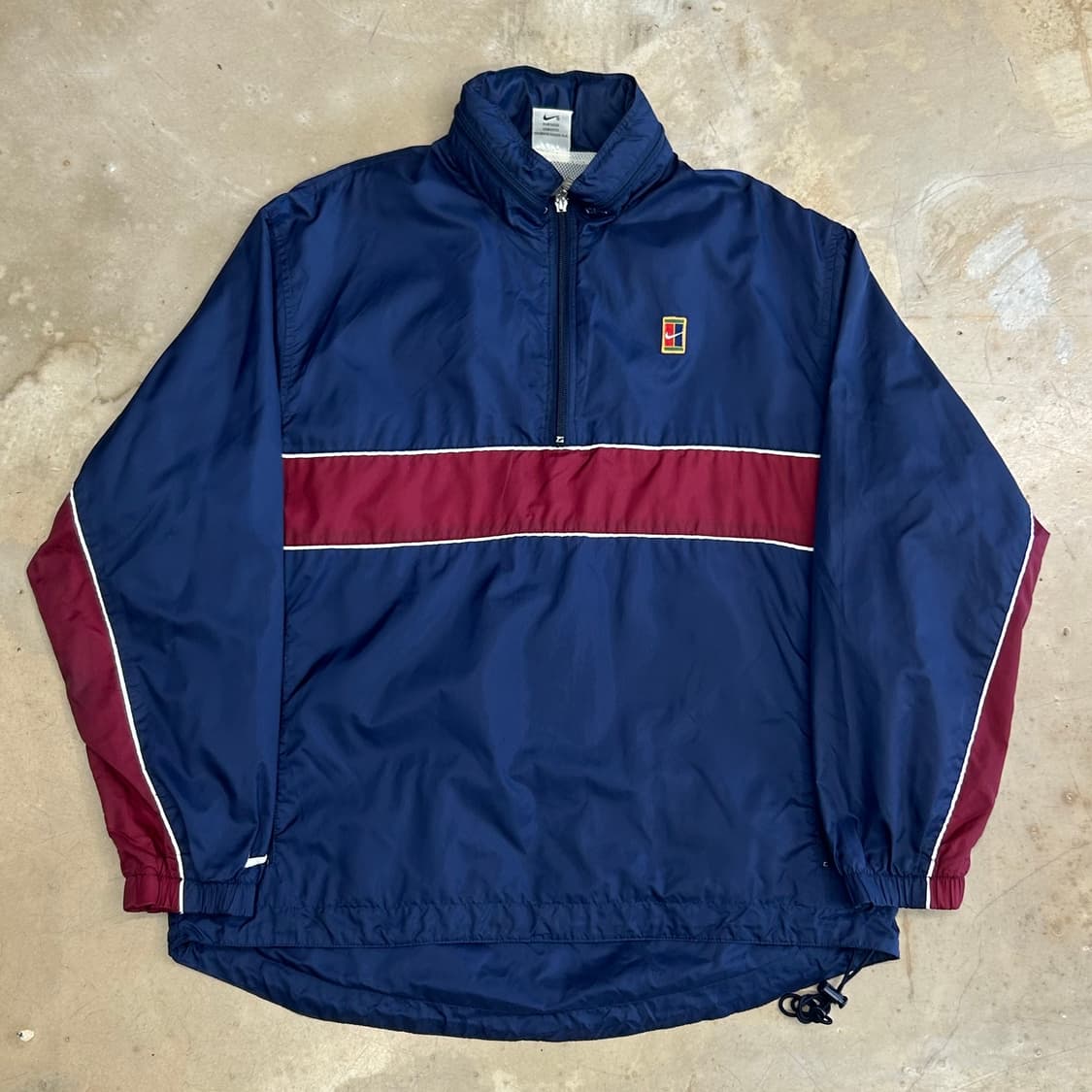 M 나이키 90s 네이비 배색 내장후드 아노락 상품이미지2